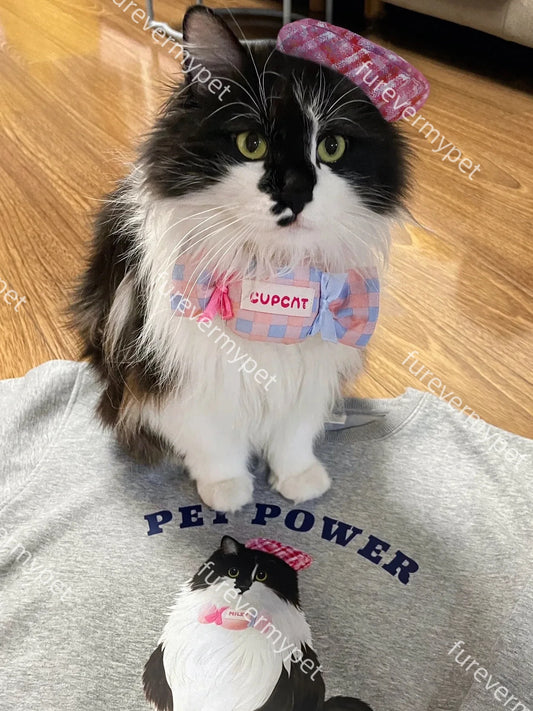 Custom Embroidered Pet Portrait Sweatshirt | furevermypet