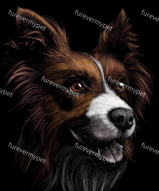 Custom Scratch Art 3D Pet Portrait from Your Photo | furevermypet