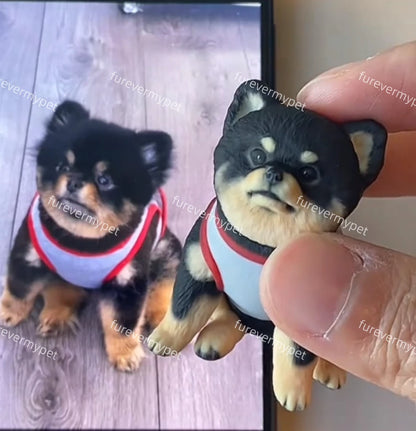 Custom 3D Printed Pet Figurine from Your Photo | furevermypet