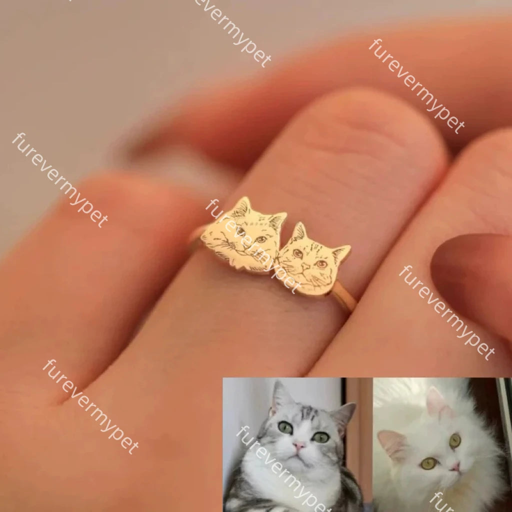 Custom Pet Portrait Jewelry | Ring, Necklace & Bracelet | furevermypet