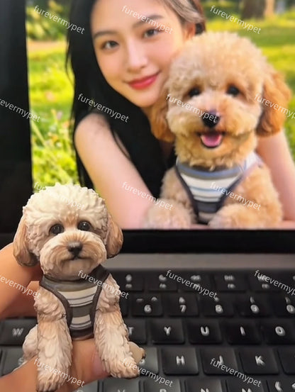 Custom 3D Printed Pet Figurine from Your Photo | furevermypet