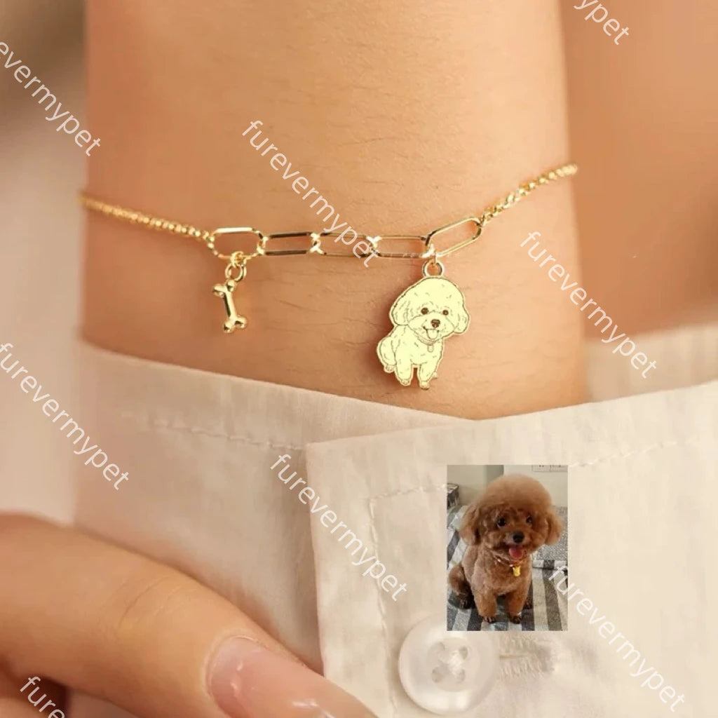 Custom Pet Portrait Jewelry | Ring, Necklace & Bracelet | furevermypet