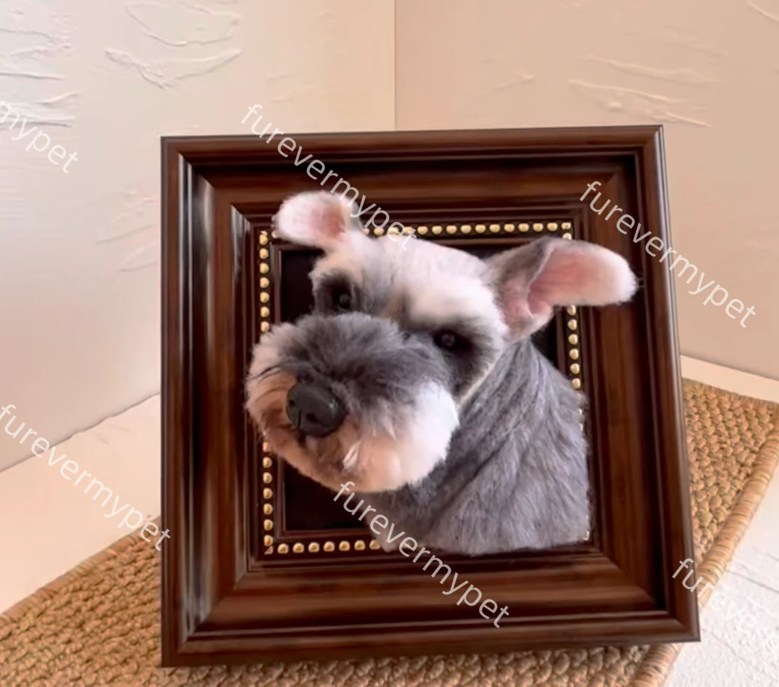 Personalized Pet Plush Clone with Wooden Frame | furevermypet