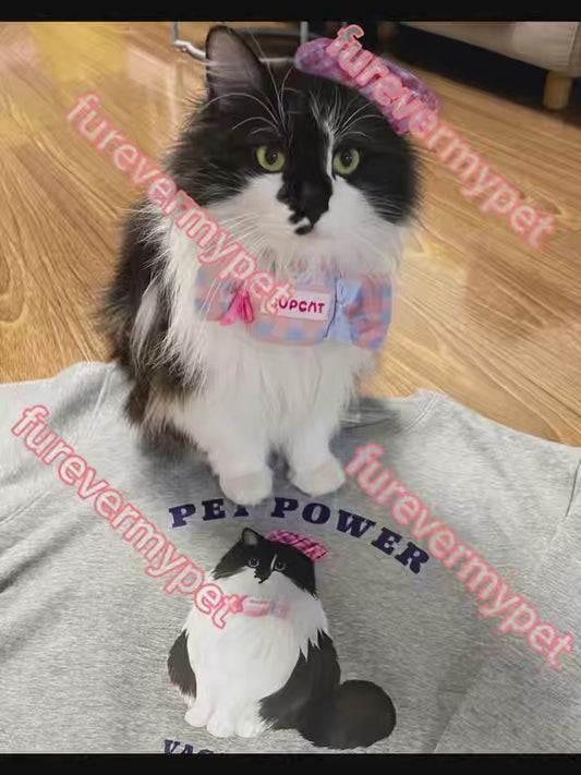 Custom Embroidered Pet Portrait Sweatshirt | furevermypet