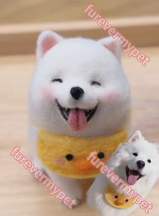 Custom Cartoon Wool Felt Pet Figurine | Cute Handmade Mini Plush | furevermypet
